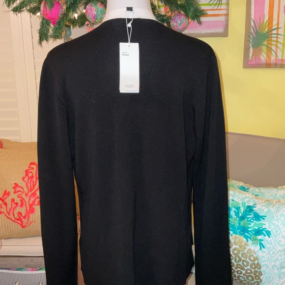 Eileen Fisher Angled Jacket Black/White Size M 20”x 27” - Picture 12 of 13